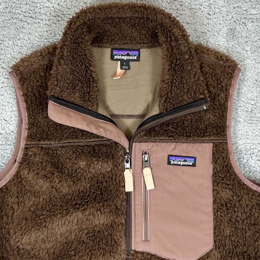Patagonia Womens Classic Retro-X Fleece Vest Brown Size Large 23083